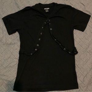 Sold - Hot topic grommet strap t shirt